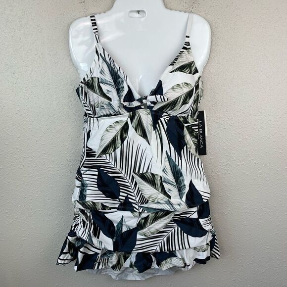 NWT La Blanca Tankini and Swim Skirt Sizes 8 or 14 - Picture 1 of 9